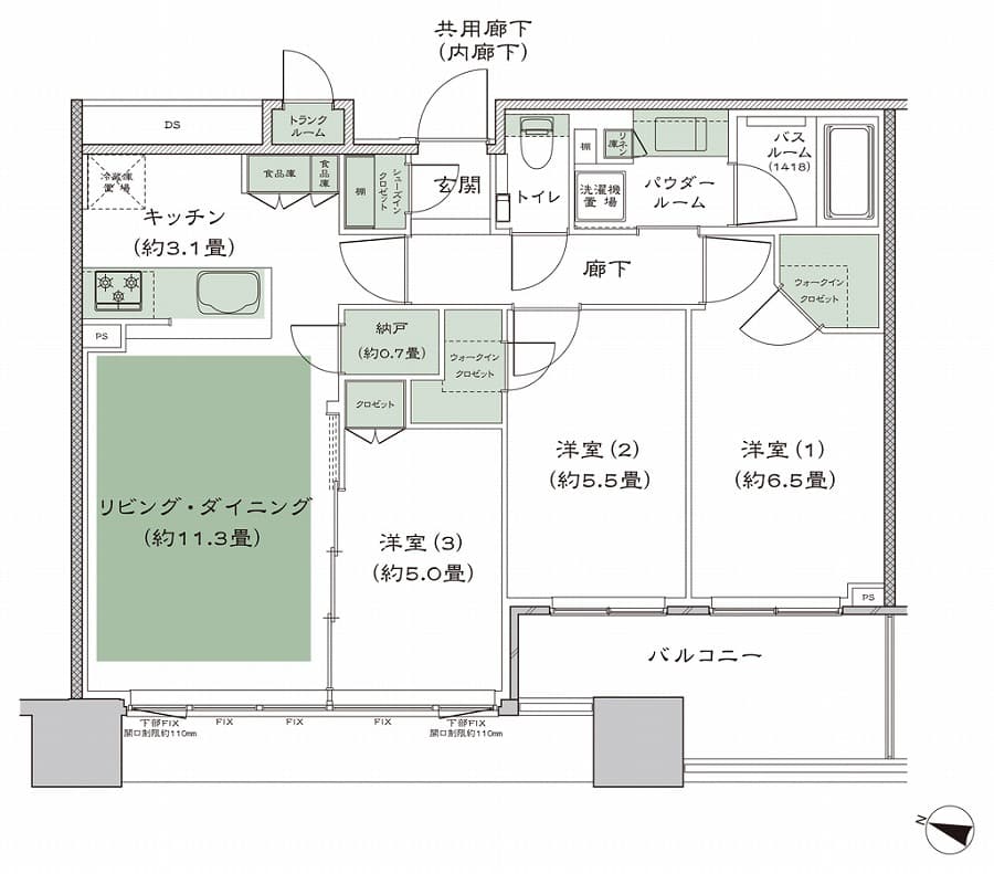 ⑧ワイドスパン間取の部屋割り（住井はな）スムログ